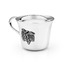Серебряная чайная чашка с декоративным виноградом  930852 